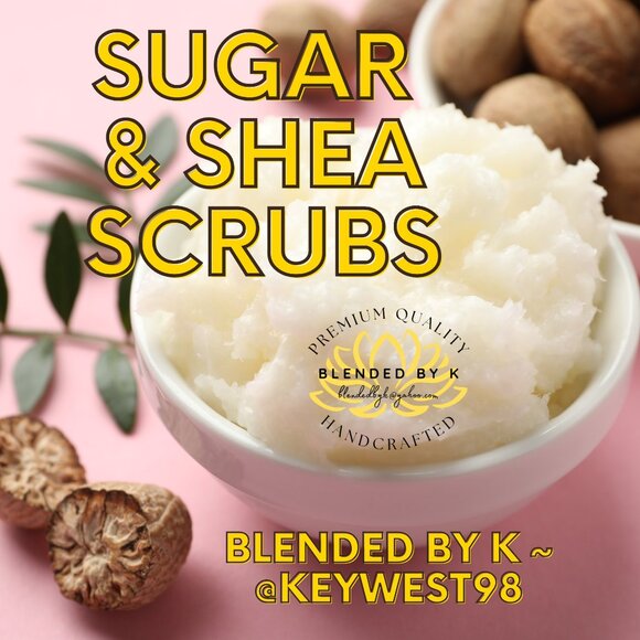 Hand Crafted Other - Sugar & Shea Scrubs by Blended by K ~ 4 oz